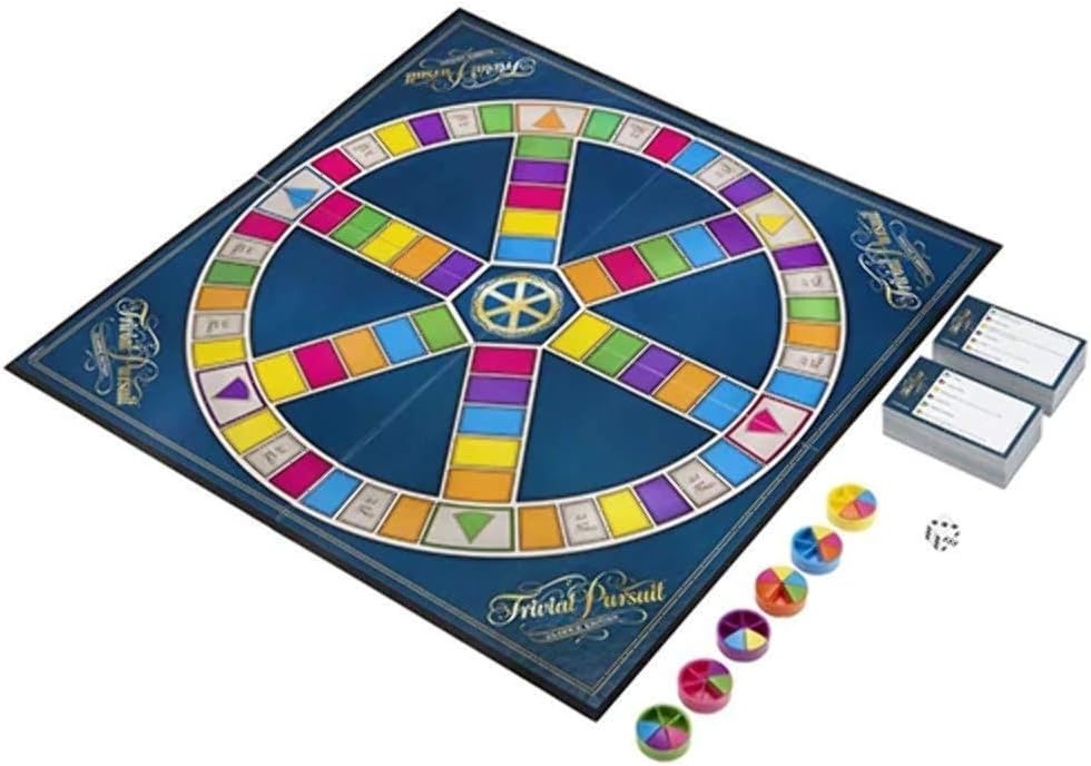 Hasbro Gaming, Trivial Pursuit (Spiel), ab 16 Jahren, 2 - 4 Spieler, C1940103 Single blau (Italienis
