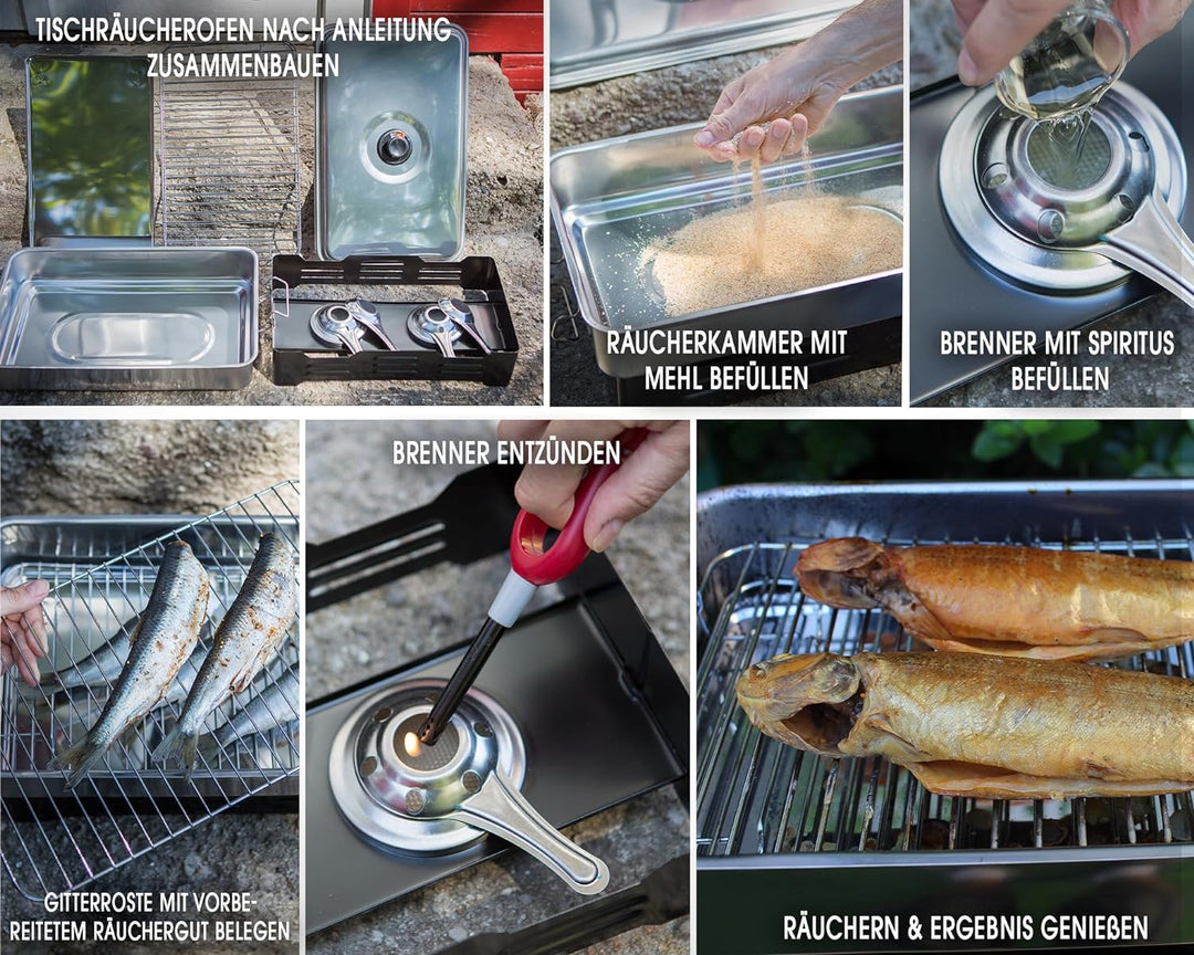 Angel Berger Deluxe Tischraeucherofen mit Zubehoer