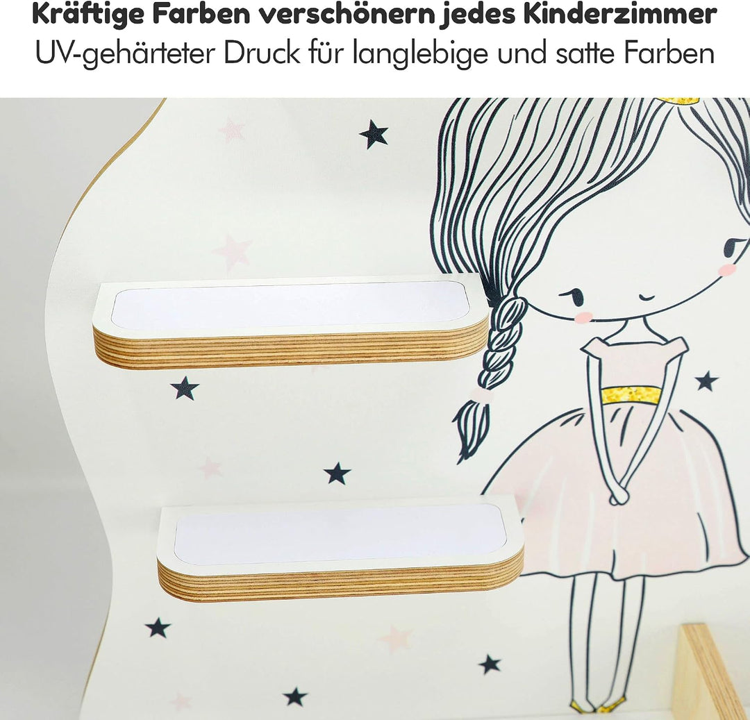 stadtecken Holzregal passend für Toniebox 2 I Geeignet für ca. 30 Tonies I Perfekte Aufbewahrung im