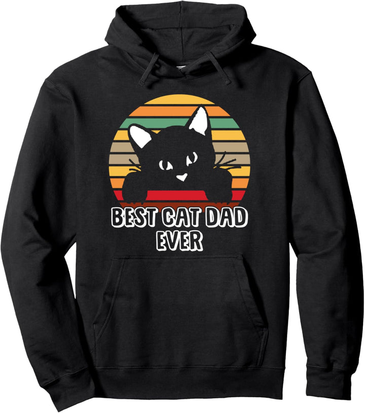 BEST CAT DAD EVER I Katzenpapa Geschenk Pullover Hoodie