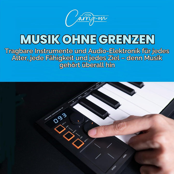 Carry-on von Blackstar FC-49 Klappbares USB Midi / Midi Over Bluetooth Controller Keyboard Eingebaut