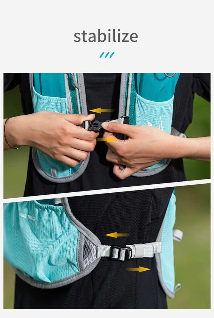 Laufrucksack Trinkrucksack 5L Leichter Laufen Rucksack Fahrradrucksack mit Optional Trinksystem für