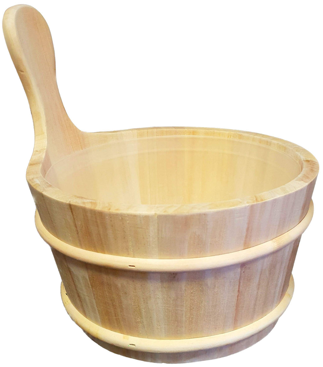 SudoreWell® Saunakübel Saunaeimer aus hochwertigem Kiefernholz