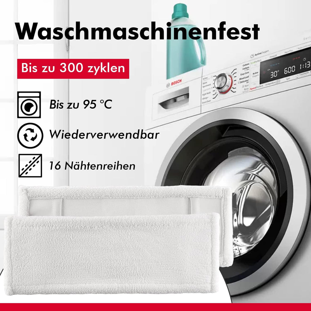 Mikrofaser Wischmop 40 cm White Ersatz für Mop Klapphalter Wischmoppbezug , für Versiegelung Reinigu