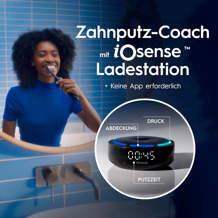 Oral-B iO Series 10 Plus Edition Elektrische Zahnbürste/Electric Toothbrush, PLUS 3 Aufsteckbürsten