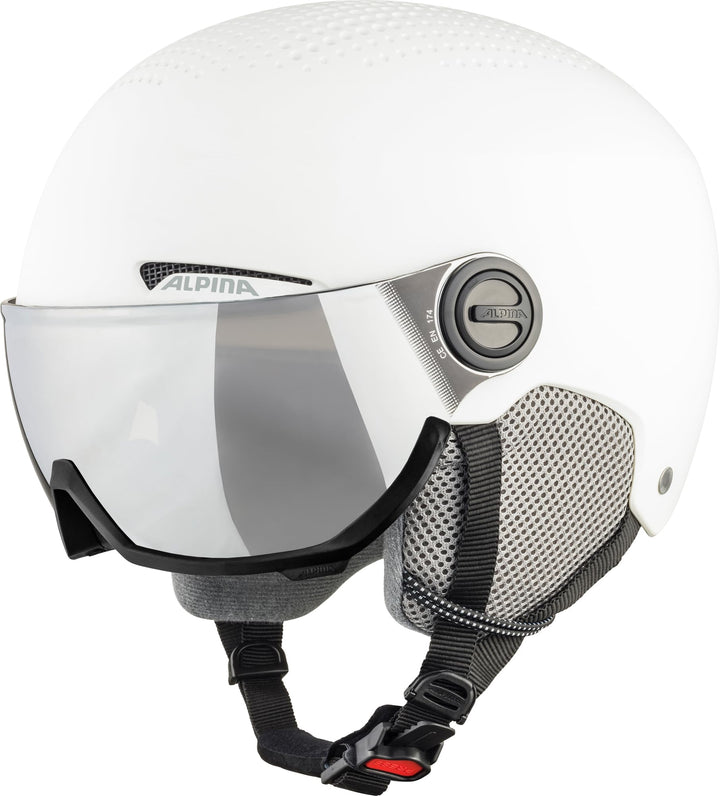 ALPINA ARBER VISOR Q-LITE - Hochwertiger & Leichter Skihelm Mit Kontrastverstärkendem Visier Für Erw