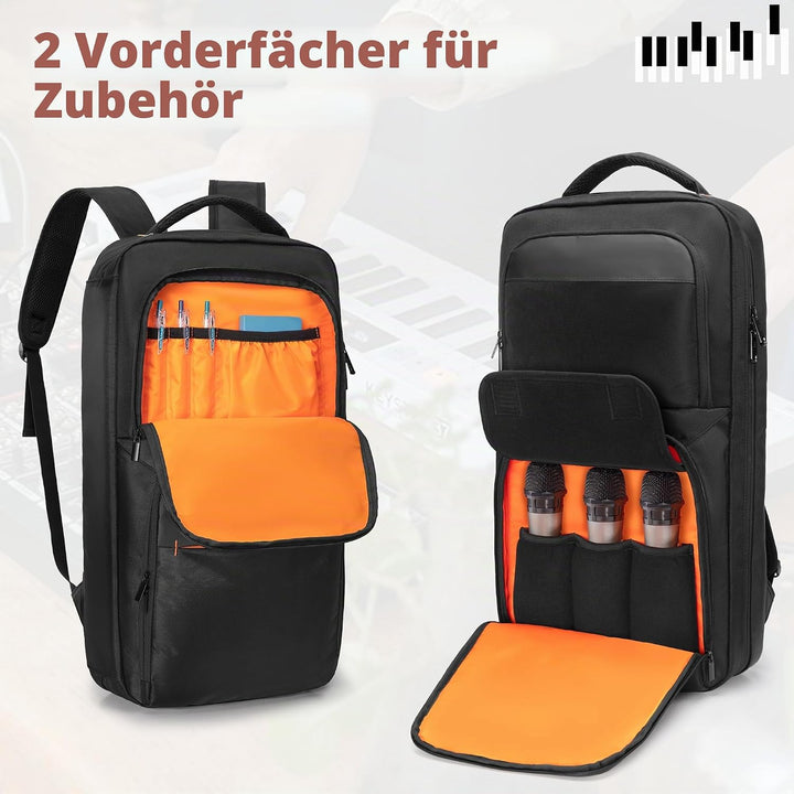 Tragbarer Rucksack für 37 Tasten Klaviertastaturen, Tragetasche für MIDI-Keyboard-Controller, Schutz