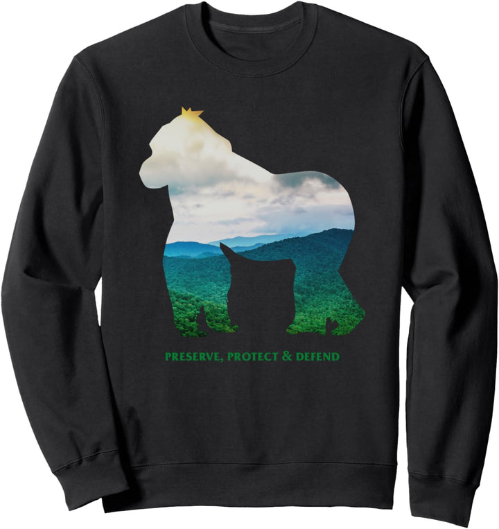 Preserve Protect Defend Klimaschutz Umweltschutz Gorilla Sweatshirt