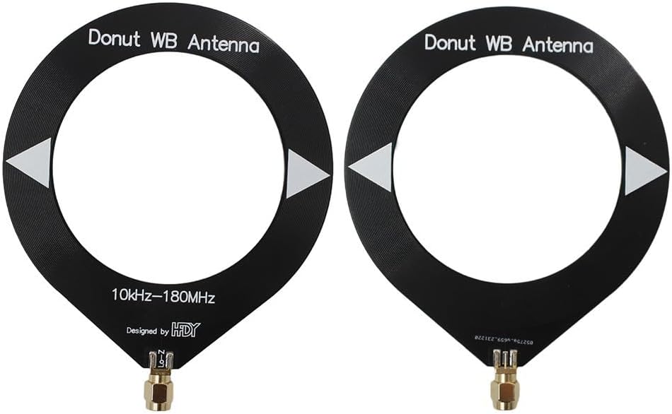SPORTARC Donut AM MW/SW Antenne, tragbare Mini-Schlaufenantenne, 10 kHz-180 MHz für HFDY Malahiteam