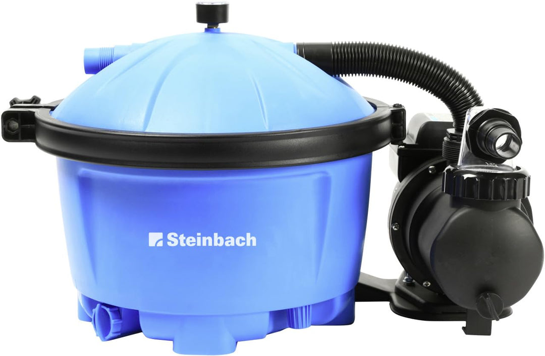 Steinbach Filteranlage Active Balls 50 – 040220 – Selbstsaugende Pumpe für Pools mit bis zu 22.000 l