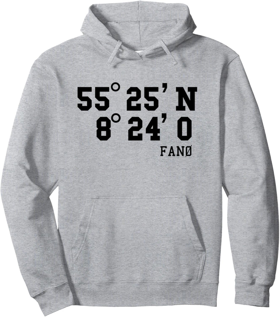 Fanø Koordinaten Design - Fanö Dänemark Urlaub - Insel Fanø Pullover Hoodie