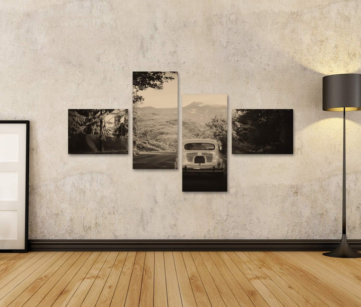 islandburner Bild auf Leinwand Old Fashioned Auto Retro Vintage Bilder Wandbilder Poster Leinwand 15