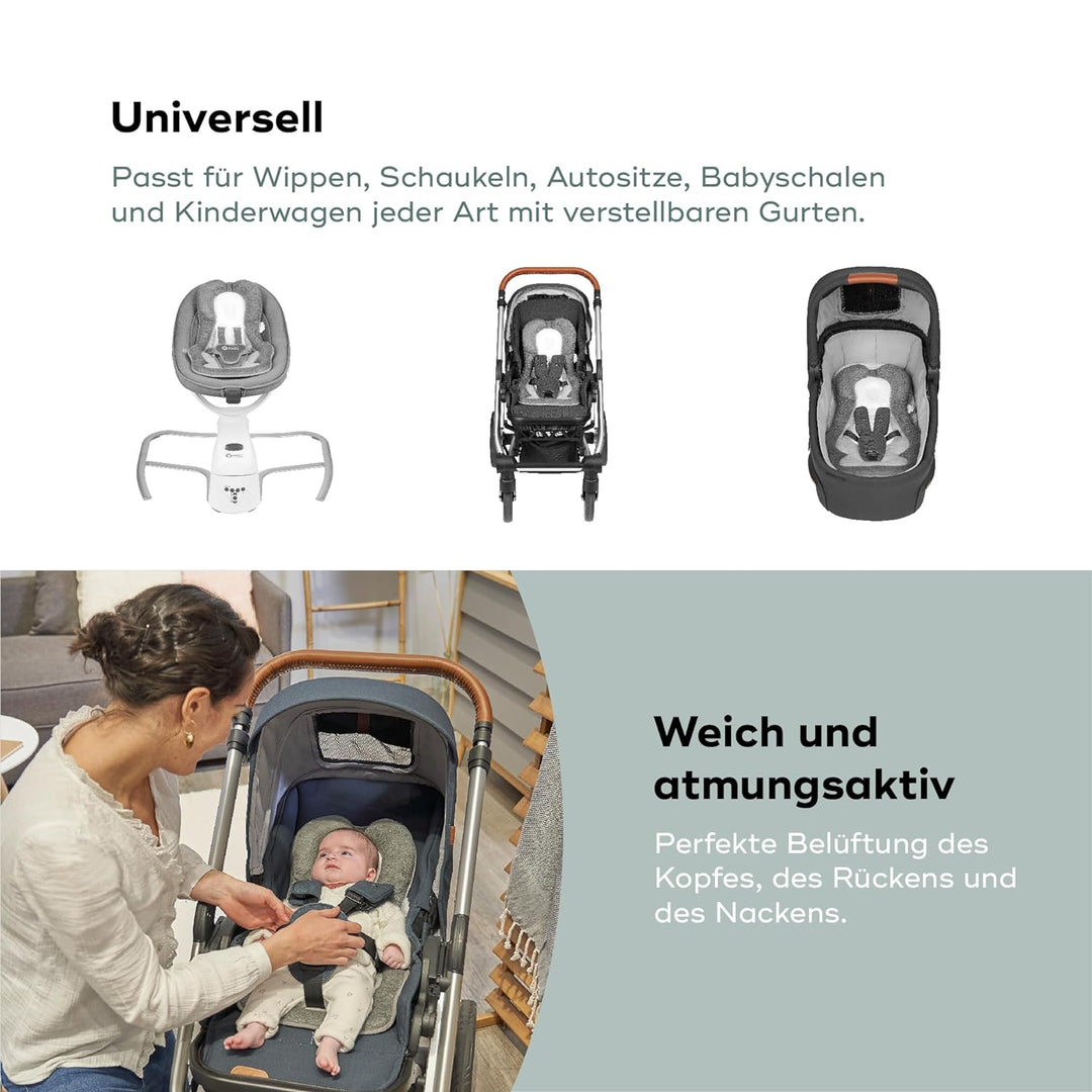 Babymoov Cosymorpho Smokey Sitzverkleinerer, universell einsetzbar in Kinderwagen, Autositzen, Babyw