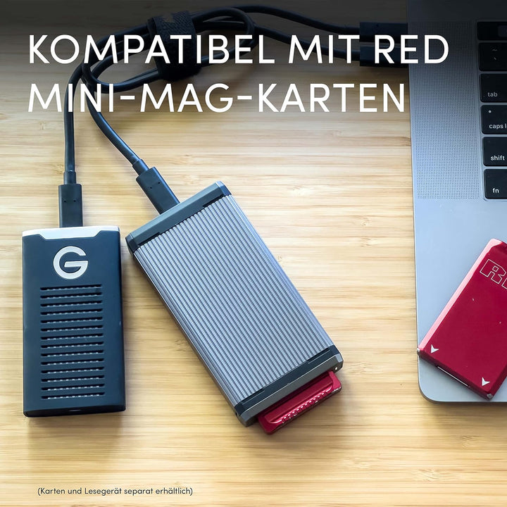 SanDisk PROFESSIONAL PRO-READER RED MINI-MAG, High-Performance-Kartenleser für RED MINI-MAG-Karten,