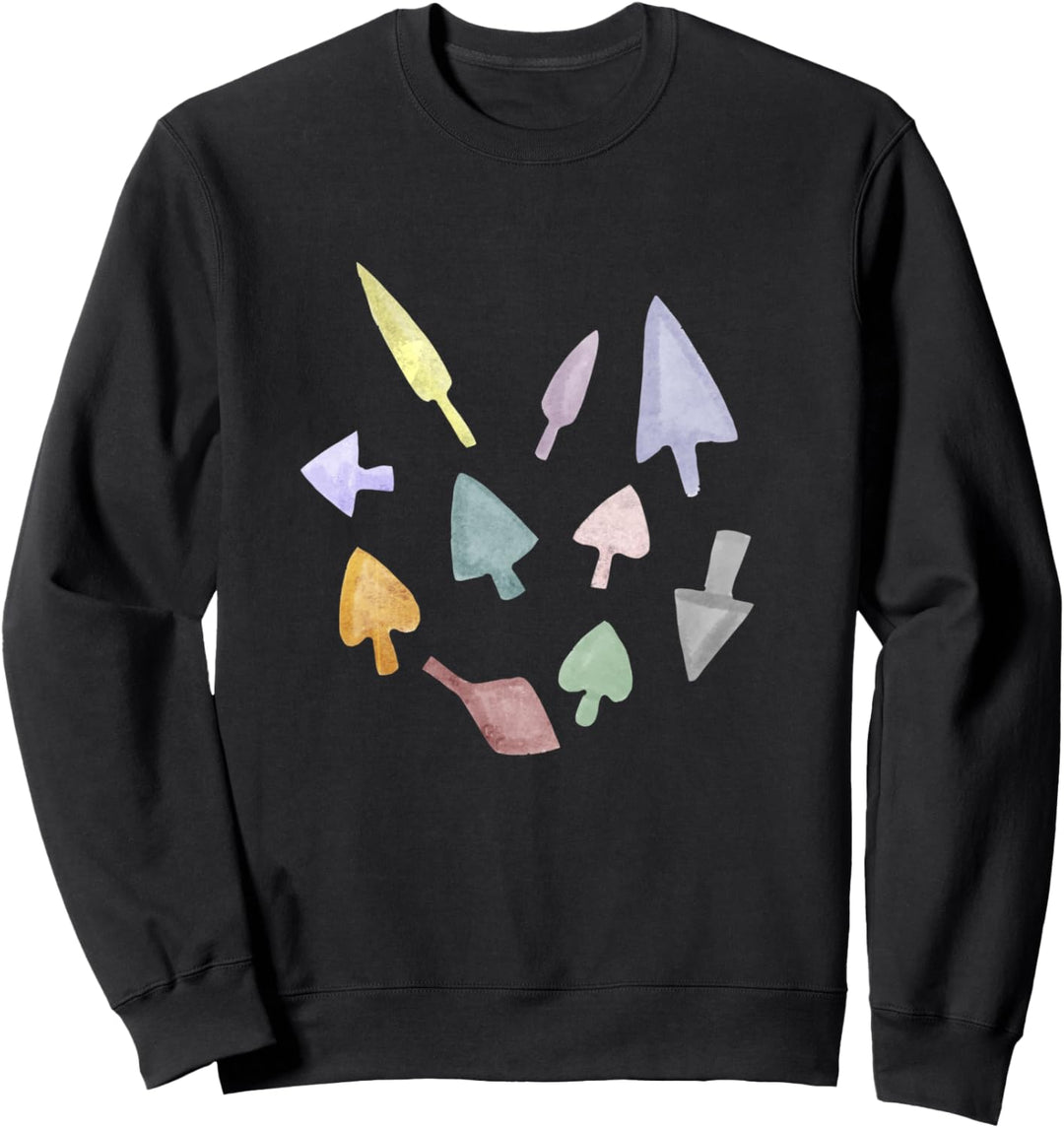 Pfeilspitze Jäger Artefakte Pfeile Artefaktsammler Sweatshirt