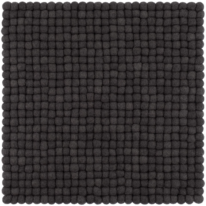 myfelt Filzkugel-Sitzauflage Stuhlauflage - Kuno - quadratisch, 36x36 cm, Anthrazit