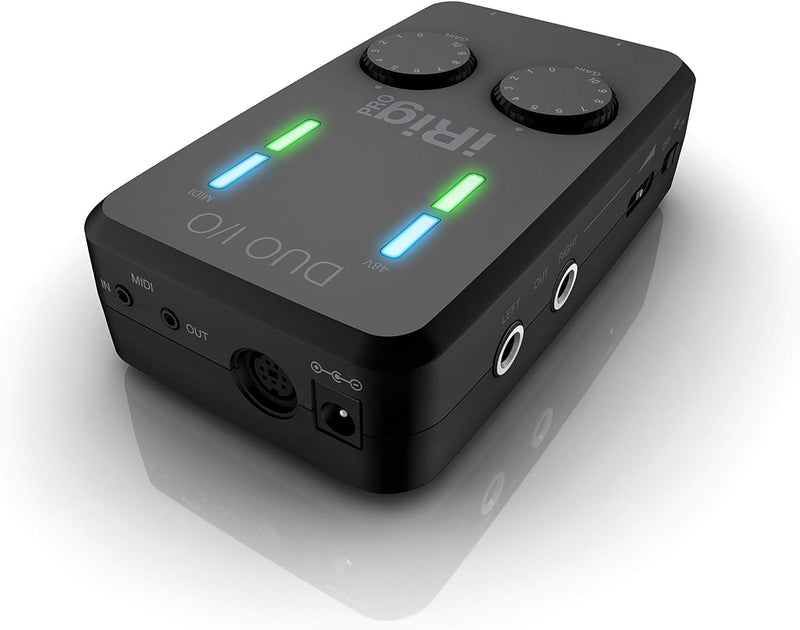 IK MUltimedia iRig Pro Duo I/O - Universelles Zweikanal-Audio-/MIDI-Interface für iPhone, iPad, Andr