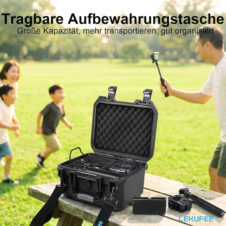 LEKUFEE wasserdichte Hartschalen-Tragetasche für DJI Osmo Action 6,Osmo Action 5 Pro/4/3,Standard Co