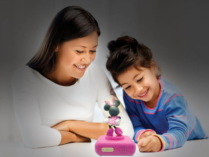 Lexibook RL800MN, Disney, Minnie Nachtlicht Wecker, Klänge und Melodien, LCD-Bildschirm mit Hintergr