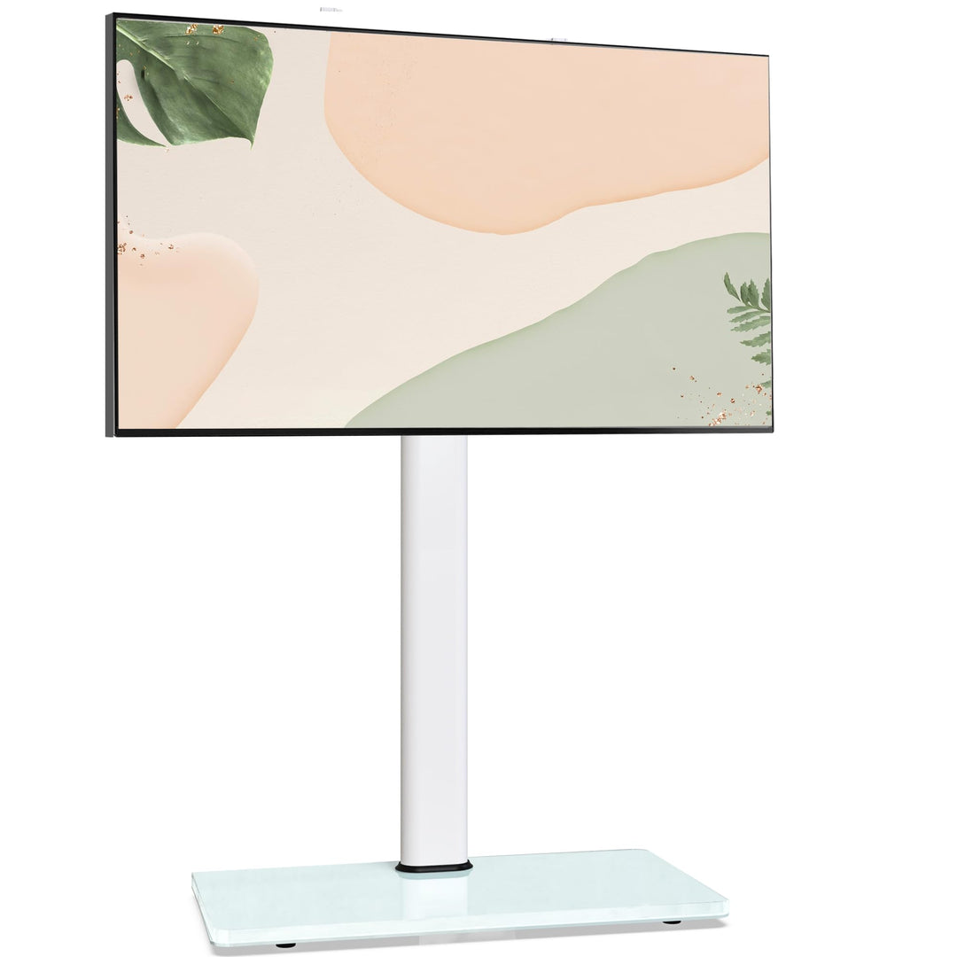 AOKCOS TV Ständer Bodenständer Höher 1.6m für 43-75 85 Zoll Fernseher, Neigbar Schwenkbar Höhenverst