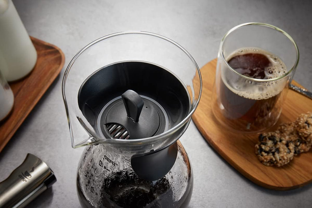 Gefu Butio Kaffeebereiter Silber/Transparent 800 ml