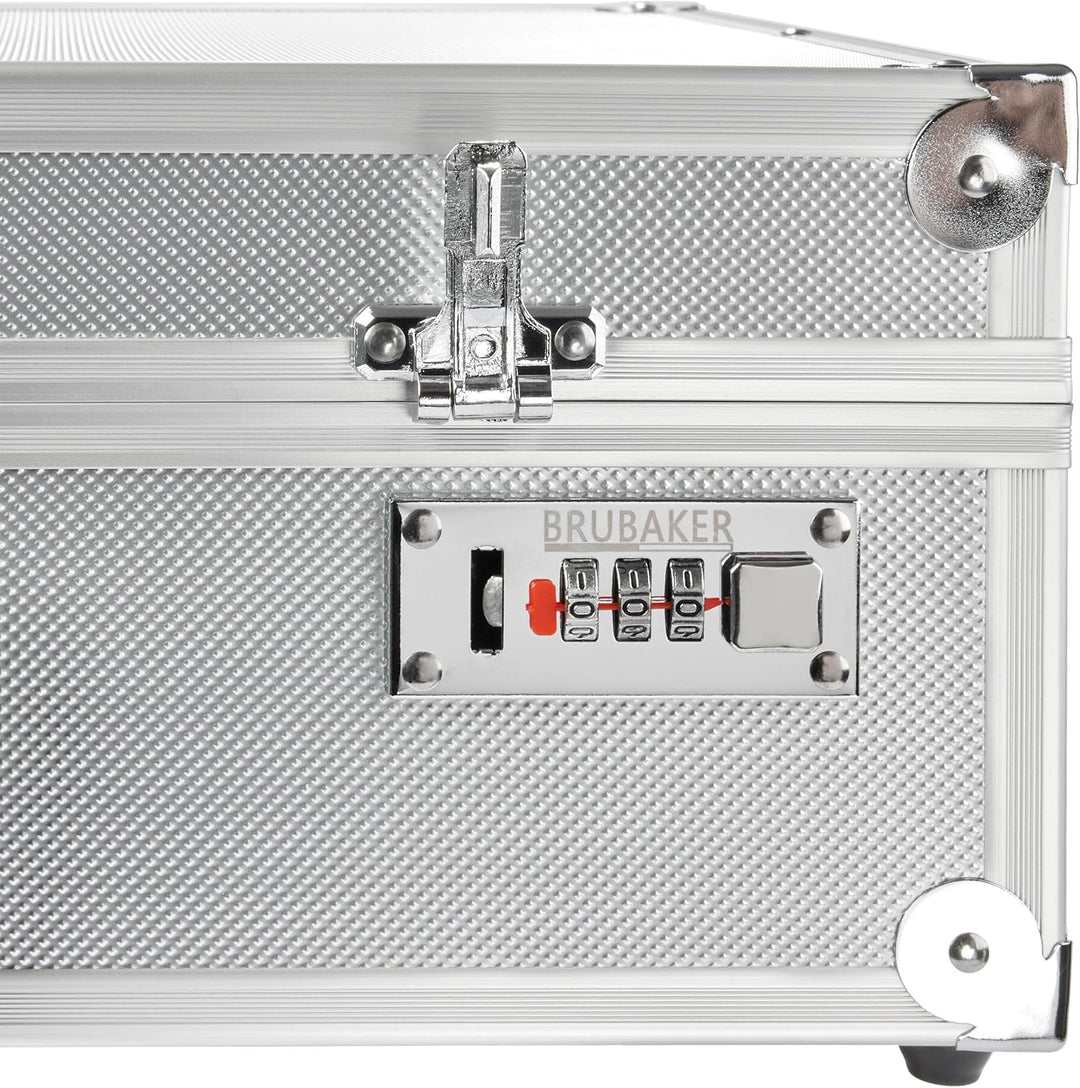 BRUBAKER universal Transportkoffer aus Aluminium - Fotokoffer mit Schaumstoff für Kameras, Equipment
