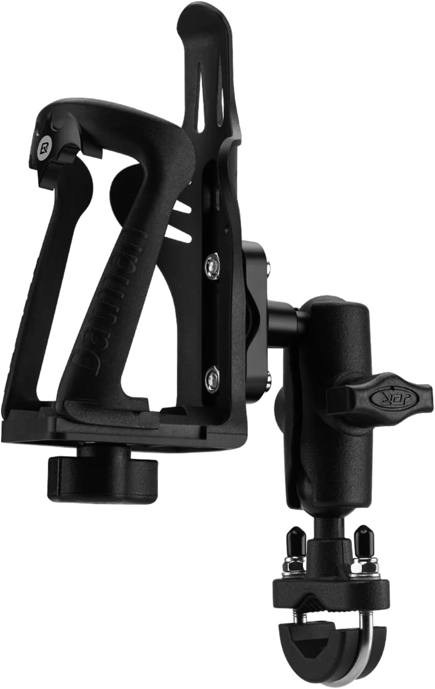 ROCKBROS Flaschenhalter Fahrrad, Motorrad Flaschenhalter mit 360 Grad Drehbarer Einstellbare Leicht