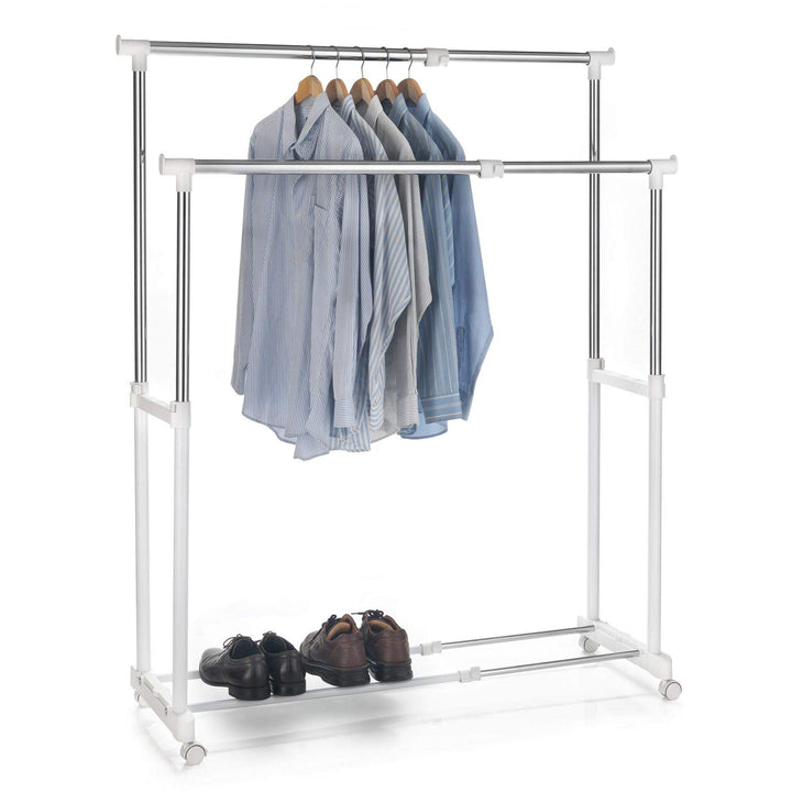 CARO-Möbel Garderobenwagen Rollgarderobe Kleiderständer Garderobenständer Rollkleiderständer CASA in