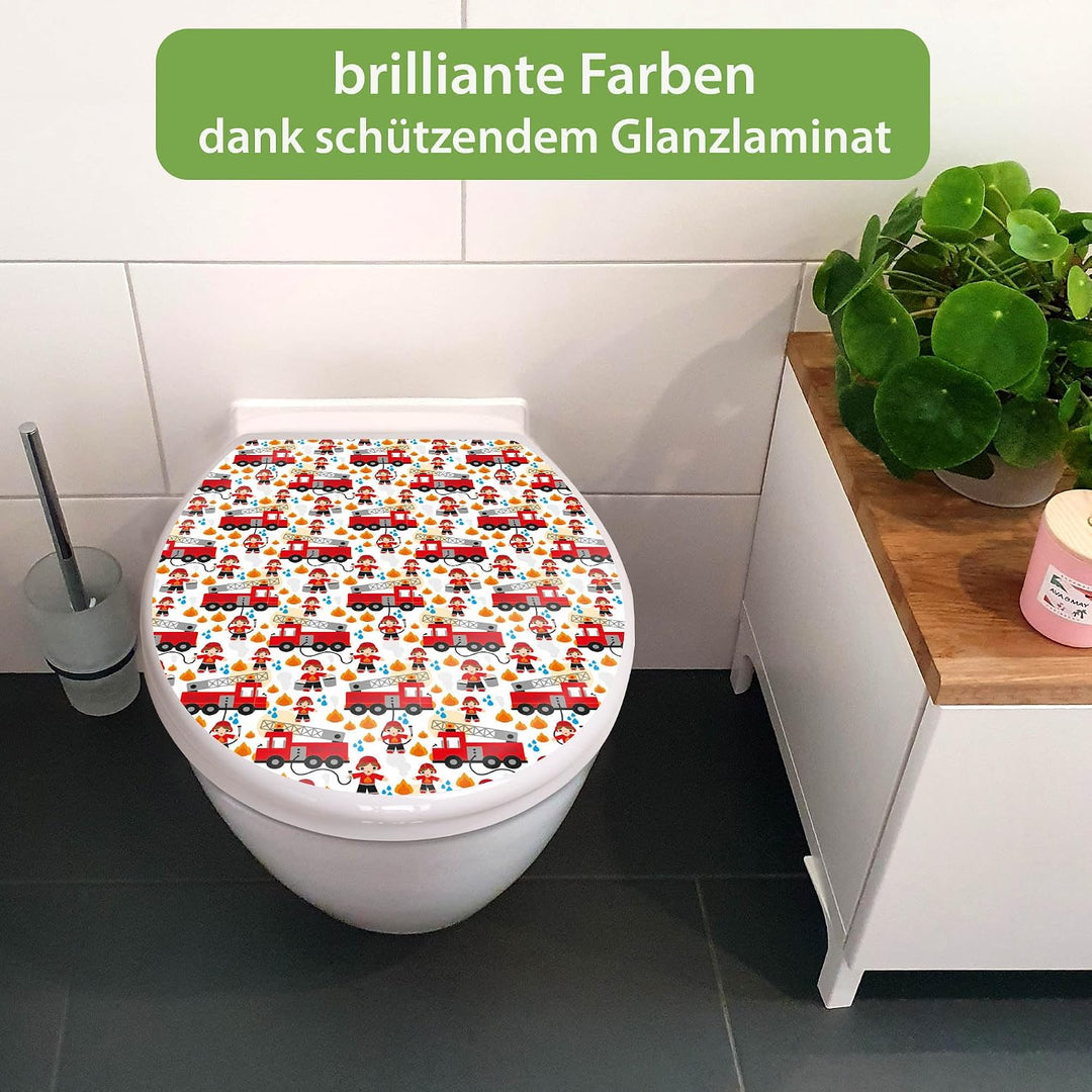 banjado Toilettendeckel mit Absenkautomatik 44,5x37cm - Soft Close Toilettensitz - WC Sitz mit Absen