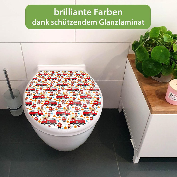 banjado Toilettendeckel mit Absenkautomatik 44,5x37cm - Soft Close Toilettensitz - WC Sitz mit Absen