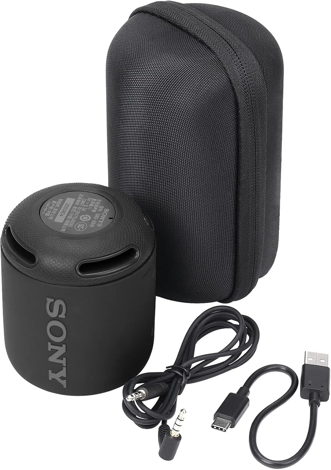Khanka Hart Reise Tragetasche case Für Sony SRS-XB12 Bluetooth Lautsprecher tragbar kabellos. Schwar