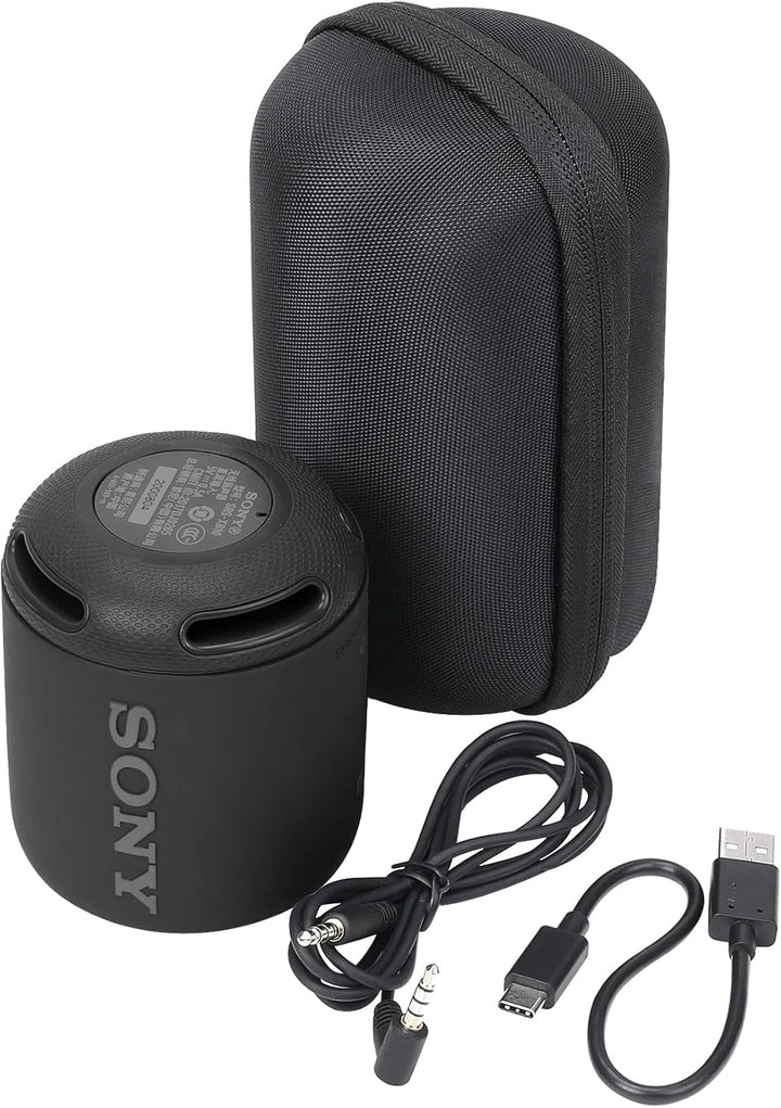 Khanka Hart Reise Tragetasche case Für Sony SRS-XB12 Bluetooth Lautsprecher tragbar kabellos. Schwar