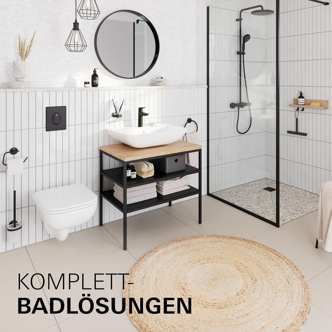 GROHE StartEdge, Waschtischarmatur klein, wassersparend (Wasserhahn für das Bad, Badarmatur mit 3in1