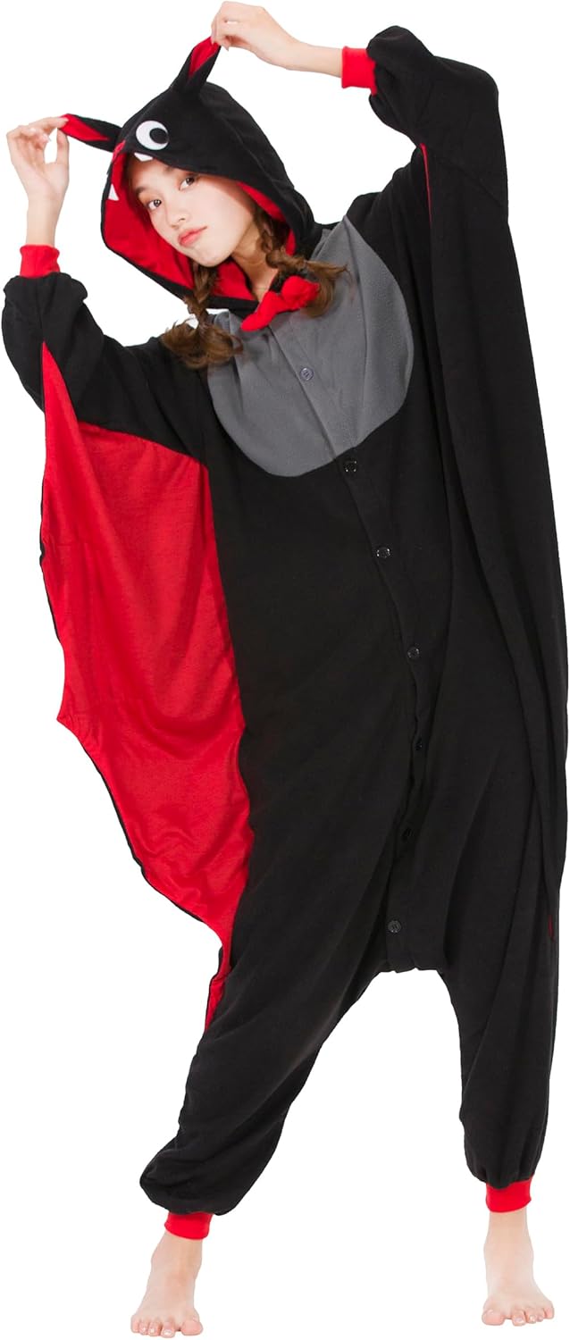 SimZoo Unisex Pyjamas Onesies Tiere Kostüm Cosplay Erwachsene Karneval Nachtwäsche Halloween Schlafa