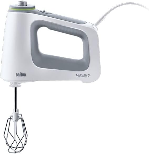 Braun Household HM5100WH Handmixer, Weiss/Grau Single, Single