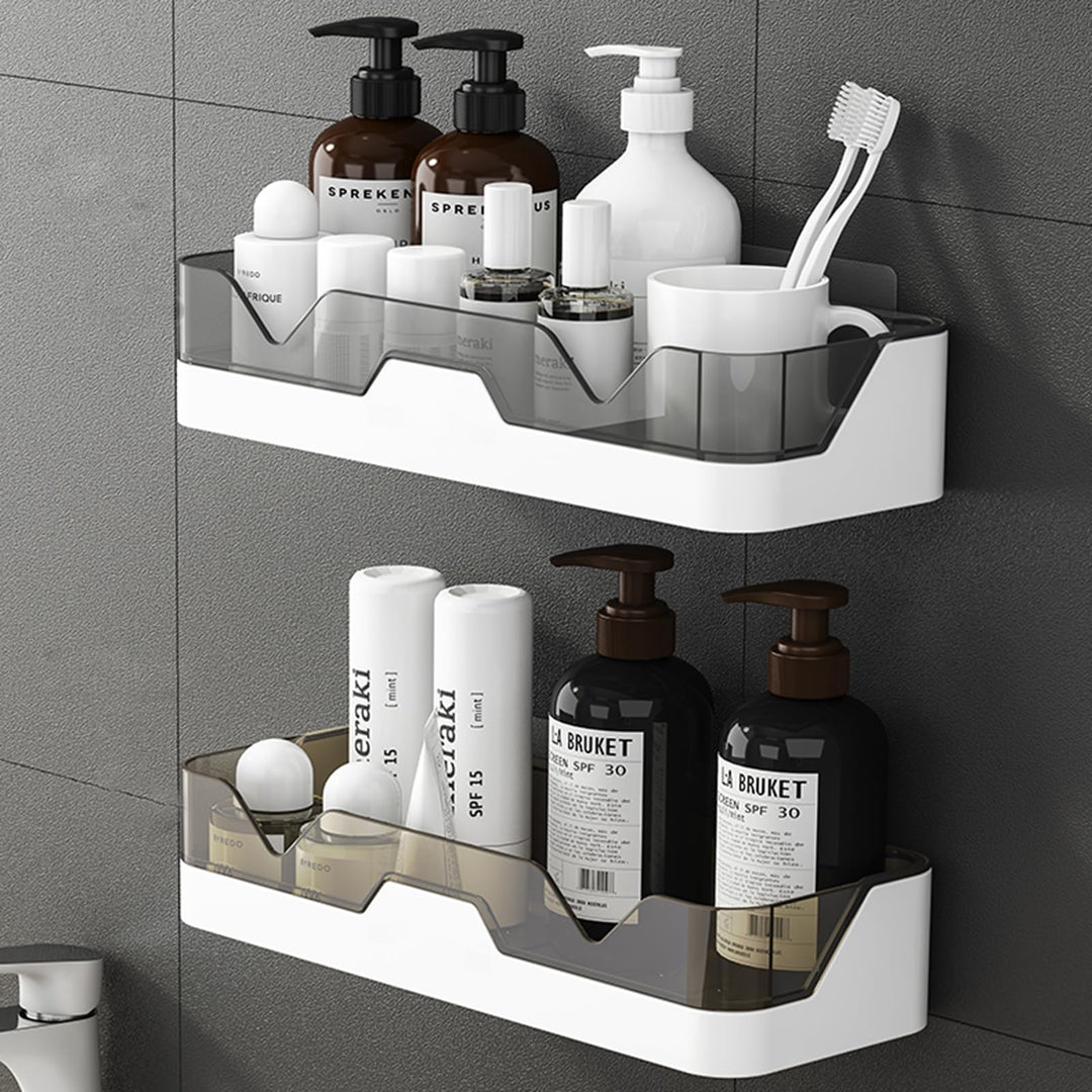 Duschregal Ohne Bohren,Badewannenablage aus Kunststoff,Moderner Badezimmer Regal,Duschregal zum Häng