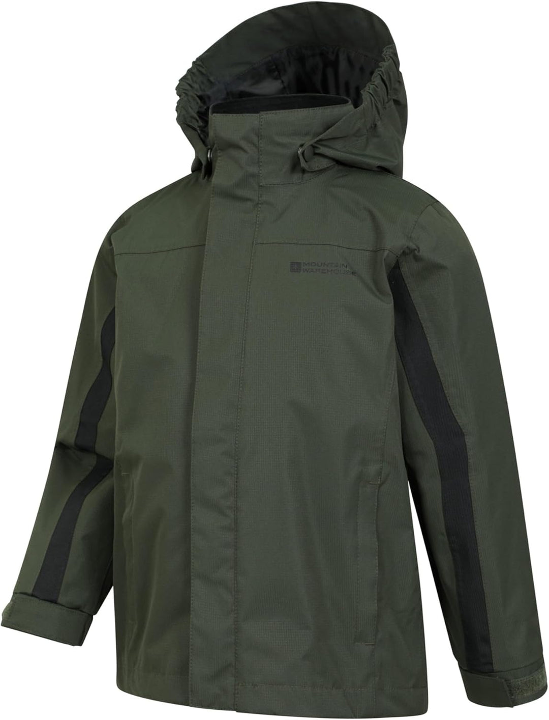 Mountain Warehouse Samson Jacke für Kinder - Regenjacke mit getapten Nähten, verstellbare Bündchen,