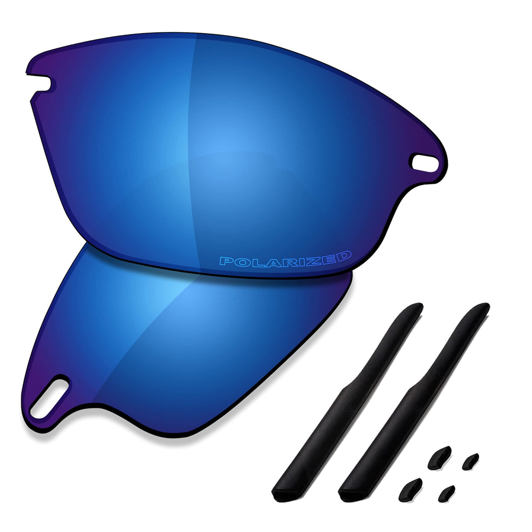 Saucer Premium Ersatzgläser für Oakley Fast Jacket OO9097 Sonnenbrillen High Defense - Midnight Blue