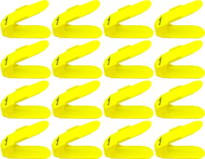 16 x Verstellbarer Profi Schuhstapler Schuhorganizer Schuhhalter – Magic Shoe Rack Organizer - Spars