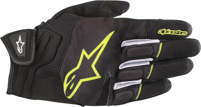 Alpinestars Motorradhandschuhe Atom Gloves Black Yellow Fluo, Schwarz/Gelb, S S Schwarz/Gelb, S Schw