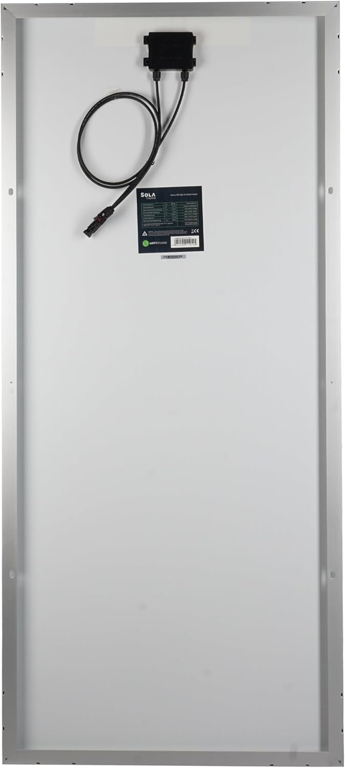 WATTSTUNDE SOLA Mono 160W Wohnmobil Solaranlage Komplett-Set, Victron MPPT Laderegler, Monokristalli
