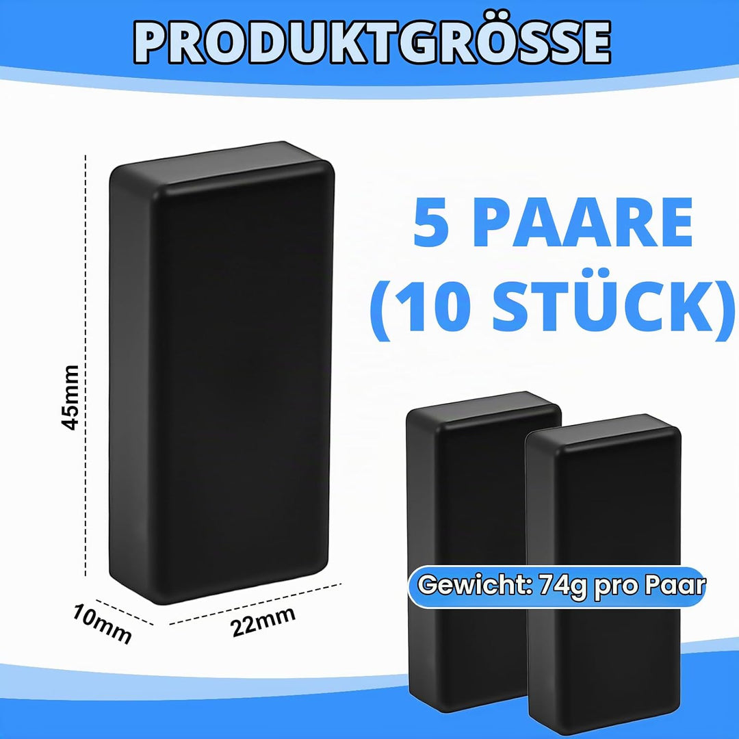 10 Stück Magnetische Duschvorhanggewichte mit Gummi überzogene Duschvorhang Gewichte unten Vorhang B