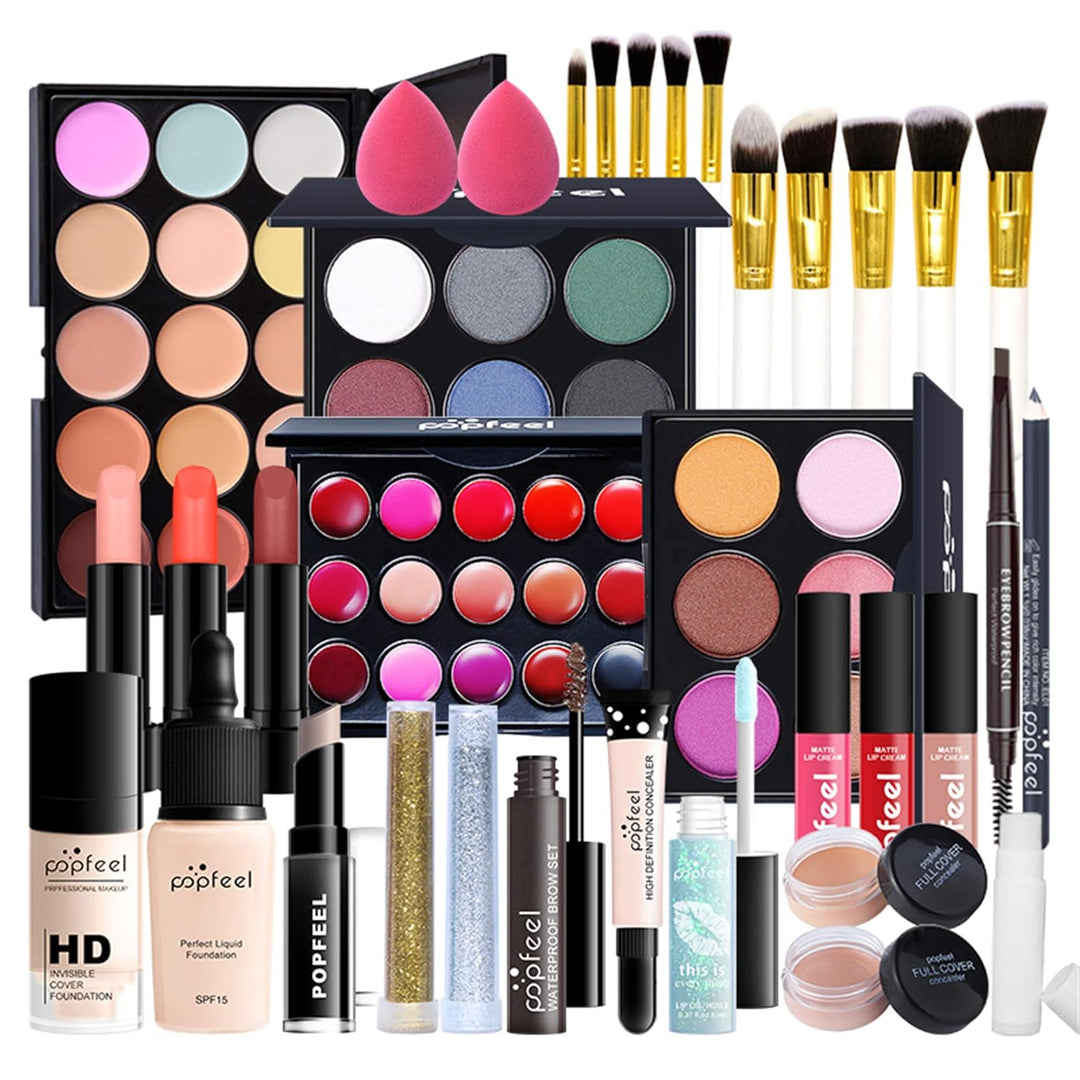 FantasyDay Multifunktions Exquisite Kosmetik Geschenkset Make-up Schmink Kit für Gesicht, Augen und