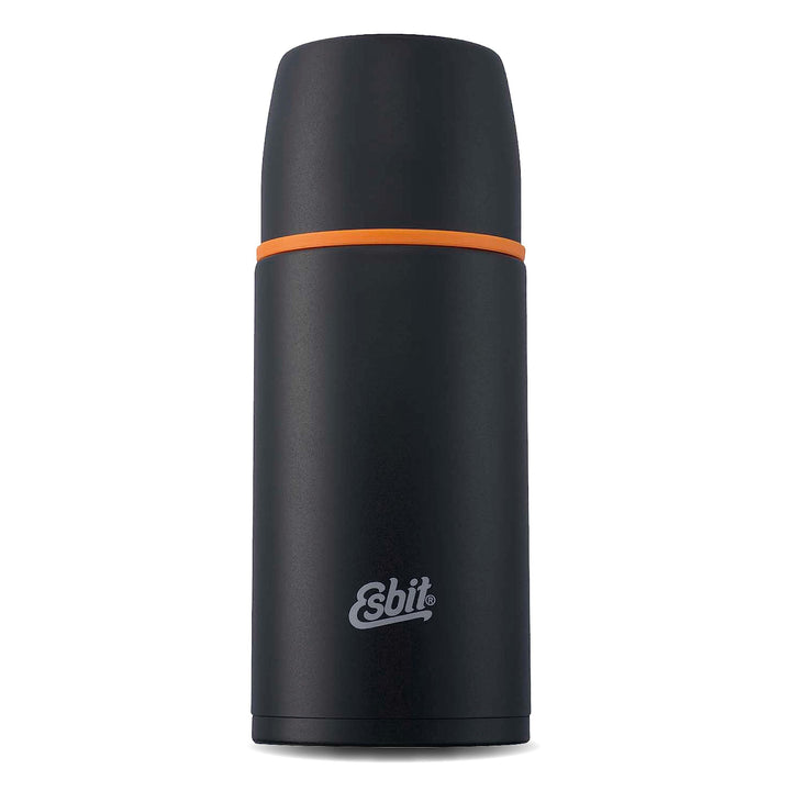 Esbit Edelstahl Isolierflasche Classic 750 ml in Schwarz - für warme und kalte Getränke - Edelstahl
