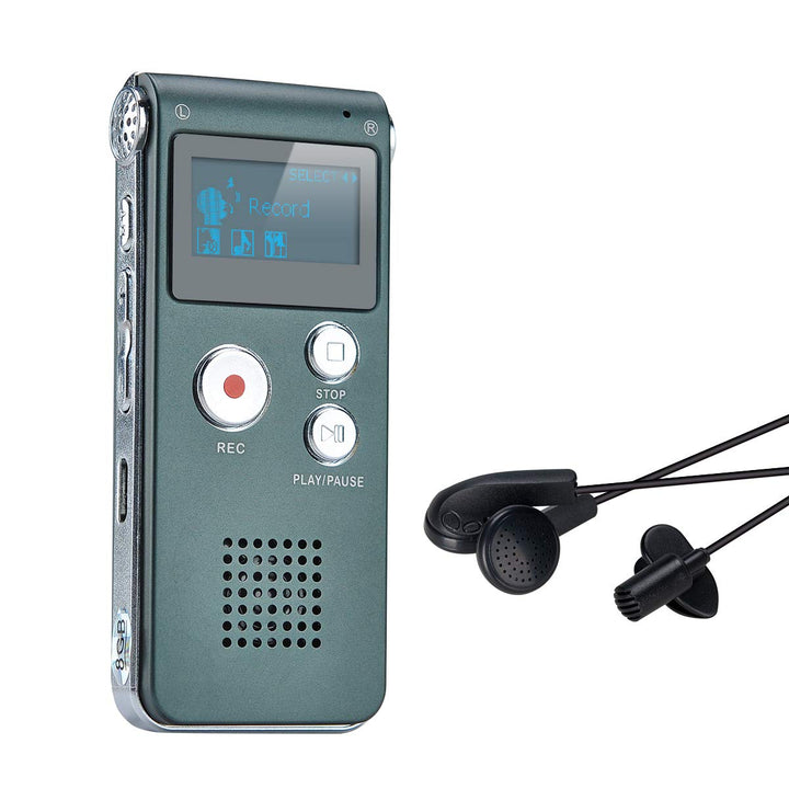 Digitales Diktiergerät,COVVY 8GB Audio Aufnahmegerät,Digitaler Voice Recorder mit Spracherkennung fü