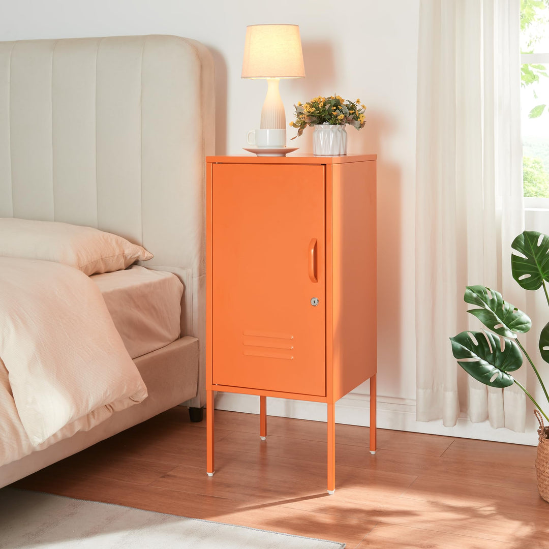 [en.casa] Nachtschrank Hausjärvi Nachttisch 82 x 35 x 35 cm Nachtkästchen Beistelltisch mit 1 Tür Me