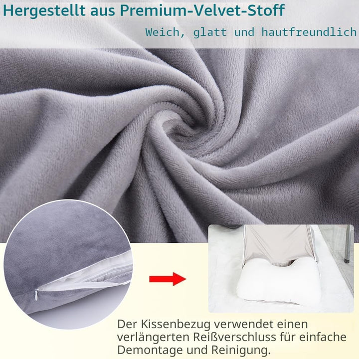 AS AWESLING Schwangerschaftskissen, U-förmiges Ganzkörperkissen, Stillkissen, Stütz- und Schwangersc