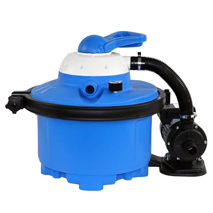 BASIC 6 Sandfilterpumpe | für Schwimmbäder bis 23.000 Liter | Inklusive Multi-Wegeventil und Druckme