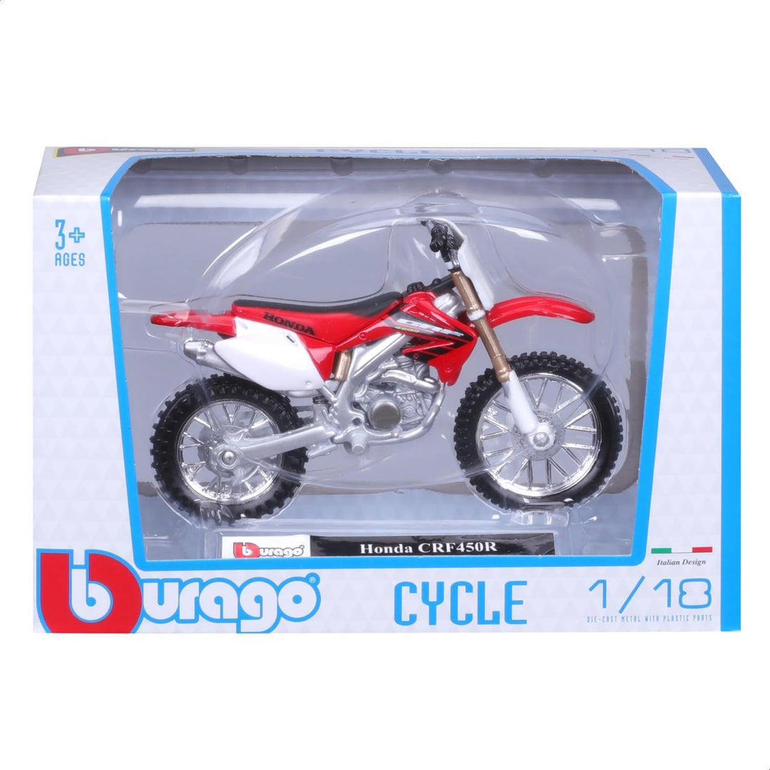 Bburago 1:18 Massstab Kompatibel mit Honda CRF450 in Rot