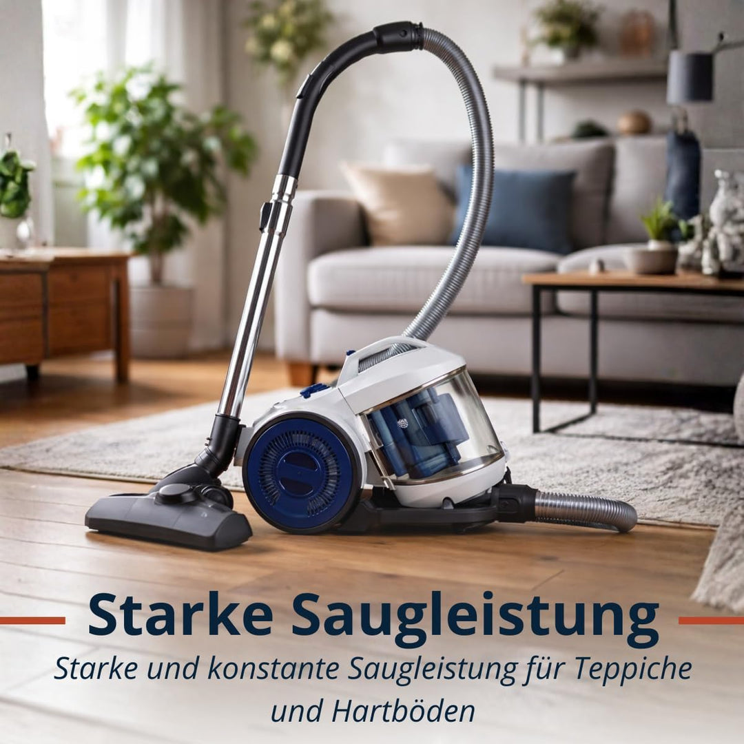 Dirt Devil Staubsauger ohne Beutel DD2503 – Staubsauger 800W HEPA 12 Filter – mit Kombibürste, Fugen